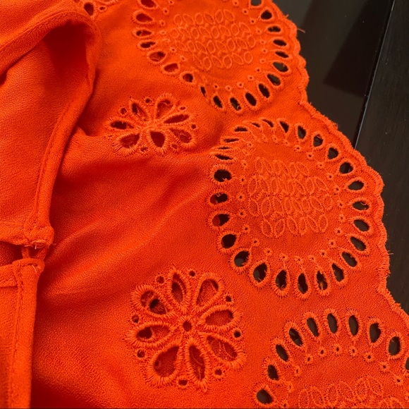 Old Navy Embroidered Orange Dress - Picture 5 of 6